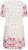 Kaffe Curve Rosa Mini Dress White Rose Border Flower - Sukienki mini - 