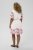 Kaffe Curve Rosa Mini Dress White Rose Border Flower - Sukienki mini - 