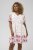 Kaffe Curve Rosa Mini Dress White Rose Border Flower - Sukienki mini - 