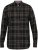 D555 Destin Checked Long Sleeve Shirt Black/Tan Check - Koszule z długim rękawem - 
