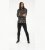 D555 Destin Checked Long Sleeve Shirt Black/Tan Check - Koszule z długim rękawem - 