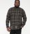 D555 Destin Checked Long Sleeve Shirt Black/Tan Check - Koszule z długim rękawem - 