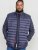 D555 WICKHAM 1 Puffer Gilet with Burgundy Lining Navy - Kamizelki - Kamizelki w dużych rozmiarach