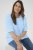 Kaffe Curve Minia Pullover Powder Blue Melange - Swetry dzianinowe - 
