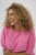 Kaffe Curve Minia Pullover Pink Power Melange - Swetry dzianinowe - 