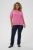 Kaffe Curve Minia Pullover Pink Power Melange - Swetry dzianinowe - 