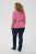 Kaffe Curve Minia Pullover Pink Power Melange - Swetry dzianinowe - 