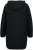 Ulla Popken Teddy Fleece Hooded Zip Neck Sweatshirt Black - Bluzy & bluzy z kapturem - 