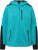 Ulla Popken Contrast Inserts Sweater Knit Hoodie Aquamarine - Bluzy & bluzy z kapturem - 