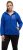 Ulla Popken Teddy Fleece Partial Zip Hoodie Royal Blue - Bluzy & bluzy z kapturem - 