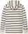 Ulla Popken Stripe Print Loungewear Hoodie Chalk - Bluzy & bluzy z kapturem - 