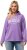 Ulla Popken City Name Graphic Hoodie Light Purple - Bluzy & bluzy z kapturem - 
