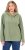 Ulla Popken Teddy Plush Long Sleeve Hoodie Sage Green - Bluzy & bluzy z kapturem - 