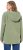 Ulla Popken Teddy Plush Long Sleeve Hoodie Sage Green - Bluzy & bluzy z kapturem - 