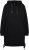 Ulla Popken Longline Lace Up Hoodie Black - Bluzy & bluzy z kapturem - 