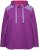 Ulla Popken Waffle Pique Contrast Color Hoodie Dark Purple - Bluzy & bluzy z kapturem - 