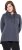 Ulla Popken Lettering GLOWING Hoodie Asphalt Grey - Koszulki z nadrukiem dla kobiet - 
