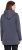 Ulla Popken Lettering GLOWING Hoodie Asphalt Grey - Koszulki z nadrukiem dla kobiet - 
