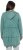 Ulla Popken Tiered Flounce Panel Zip Up Hoodie Green - Bluzy & bluzy z kapturem - 