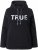 Ulla Popken TRUE Lettering Hoodie Black - Bluzy & bluzy z kapturem - 