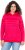 Ulla Popken Oversized Striped Long Sleeve Hoodie Lychee - Bluzy & bluzy z kapturem - 