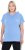 Ulla Popken Quick Drying Short Sleeve Hoodie Light Blue - Bluzy & bluzy z kapturem - 