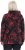 Ulla Popken Fleece Flower Print Zip-Up Hoodie Black - Bluzy & bluzy z kapturem - 