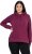Ulla Popken Relaxed Fit Long Sleeve Hoodie Dark Berry - Bluzy & bluzy z kapturem - 