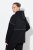 Ulla Popken Mix Fabric Reflective Trim Zip Hoodie Black - Bluzy & bluzy z kapturem - Przytulne bluzy, hoody i swetry