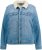 Ulla Popken Teddy Fleece Lined Denim Jacket Blue Denim - Kurtki - 