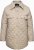 Ulla Popken Quilted Water Repellent Shirt Jacket Medium Grey - Kurtki - 