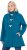 Ulla Popken HYPRAR Water-Repellent Softshell Jacket Teal - Kurtki - 