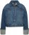 Ulla Popken Wide Cuff Denim Jacket Blue Denim - Kurtki - 