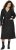 Ulla Popken Denim Acid Wash Trench Coat Black - Kurtki - 