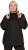 Ulla Popken Lightweight Rain Jacket Black - Kurtki - 