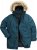 Men Plus Parka With Fur Hood Dark Green - Kurtki Męskie Duże Rozmiary - Kurtki Duże rozmiary 2XL-8XL