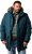 Men Plus Parka With Fur Hood Dark Green - Kurtki Męskie Duże Rozmiary - Kurtki Duże rozmiary 2XL-8XL