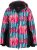 Ulla Popken HYPRAR Graphic Stripe Fully Lined Ski Jacket Teal - Kurtki - 