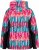 Ulla Popken HYPRAR Graphic Stripe Fully Lined Ski Jacket Teal - Kurtki - 