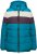 Ulla Popken HYPRAR Striped Triple Function Fully Lined Quilted Jacket Dark Petrol - Kurtki - 