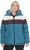Ulla Popken HYPRAR Striped Triple Function Fully Lined Quilted Jacket Dark Petrol - Kurtki - 