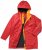 Ulla Popken HYPRAR Triple Function Contrast Trim Quilted Lining Jacket Salsa Red - Kurtki - 