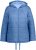 Ulla Popken Reversible Butterfly Print Fully Lined Quilted Jacket Blue Denim - Kurtki - 
