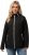 Ulla Popken Hyprar Quilt Mix Jacket Black - Kurtki - 