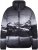 Ulla Popken HYPRAR Mountain Scene Performance Puffer Jacket Black - Kurtki - 