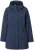 Ulla Popken Raindrop Print Longline Waterproof Jacket Navy - Kurtki - 