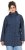 Ulla Popken Raindrop Print Longline Waterproof Jacket Navy - Kurtki - 