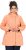 Ulla Popken Raindrop Print Longline Waterproof Jacket Mandarin - Kurtki - 