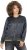 Ulla Popken Reversible Leopard Print College Collar Jacket Olive Grey - Kurtki - 