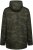 Kam Jeans KV143 Camo Print Hooded Coat Khaki - Kurtki Męskie Duże Rozmiary - Kurtki Duże rozmiary 2XL-8XL